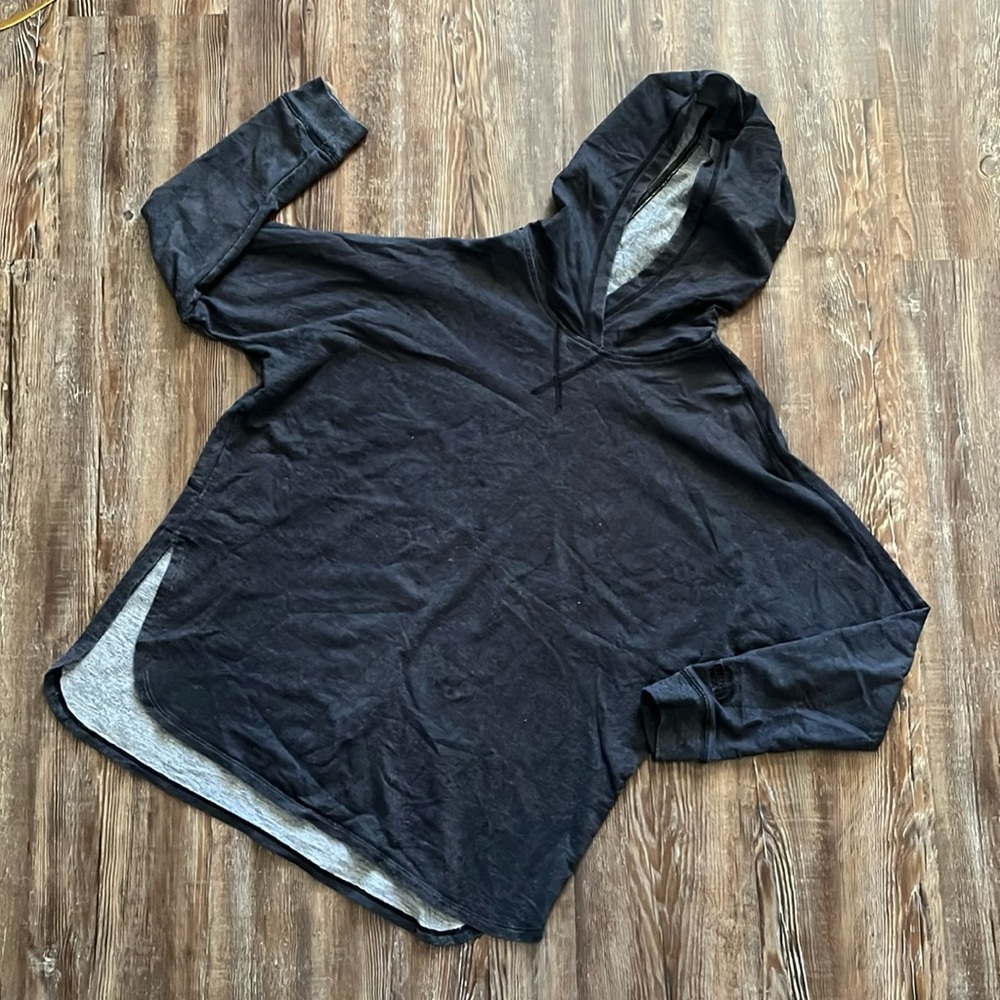 North Face Charcoal Gray Slouchy Comfy Dolman Sleeve Pullover Hoodie